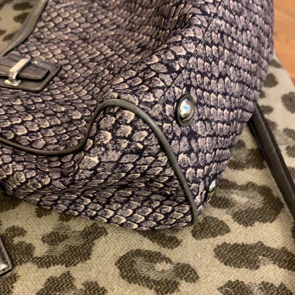 Coach Pewter Python Canvas Crossbody - Picture 8 of 15